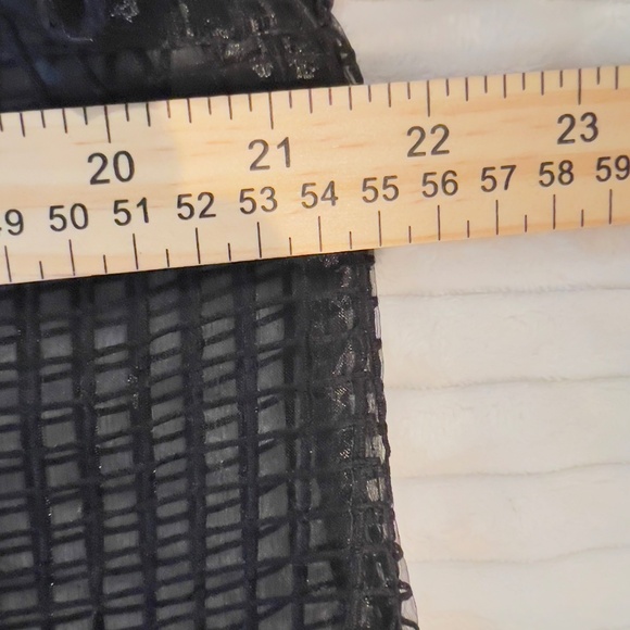 # A277  True Life New York Modern Gothic  Black  Sheer Grid Top NWOT L - Picture 6 of 7